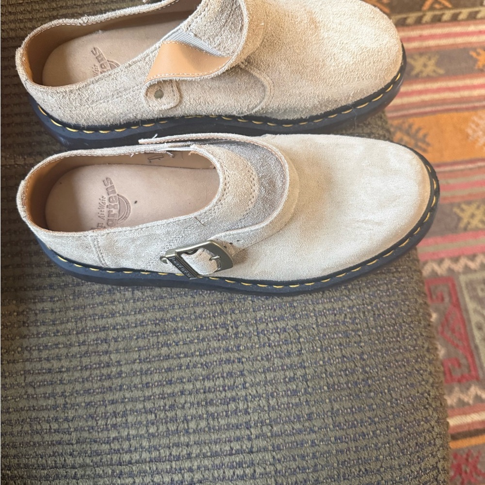 Dr. Martens Light Tan Suede Loafers